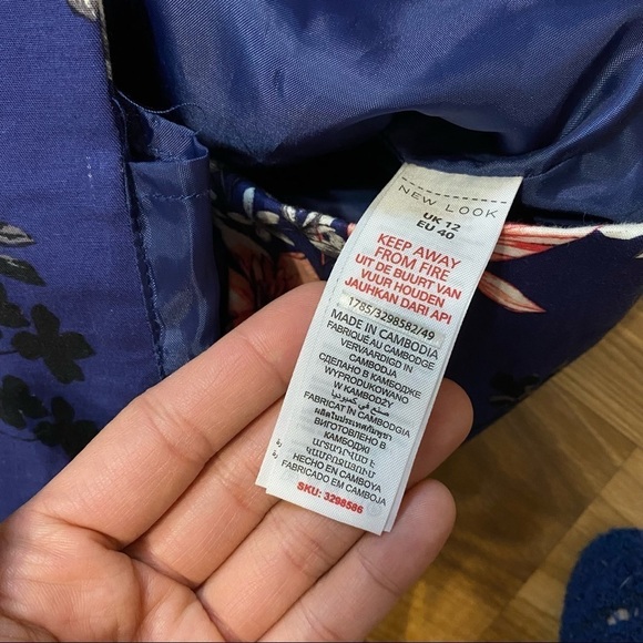 Women’s New Look Floral Printed Pencil Size US 8 UK12 women’s Dress. - Picture 11 of 11